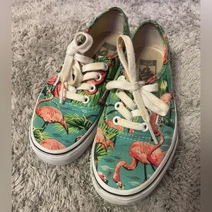 Flamingo Print Vans